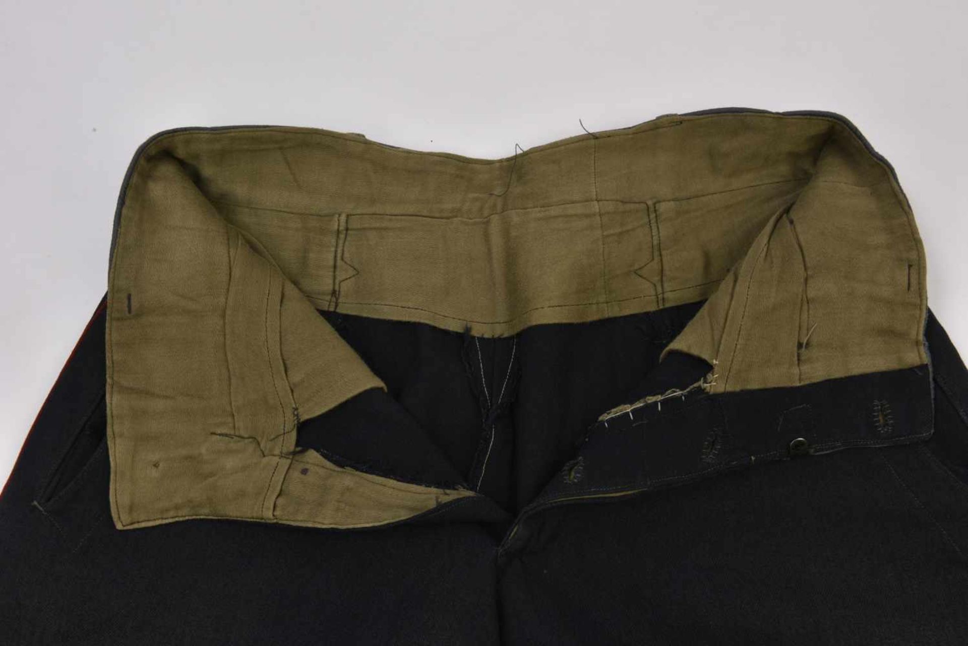 Lot de 2 culottes officier infanterie passepoil framboise. Bon état et bonne taille. 2 infantry - Bild 4 aus 4