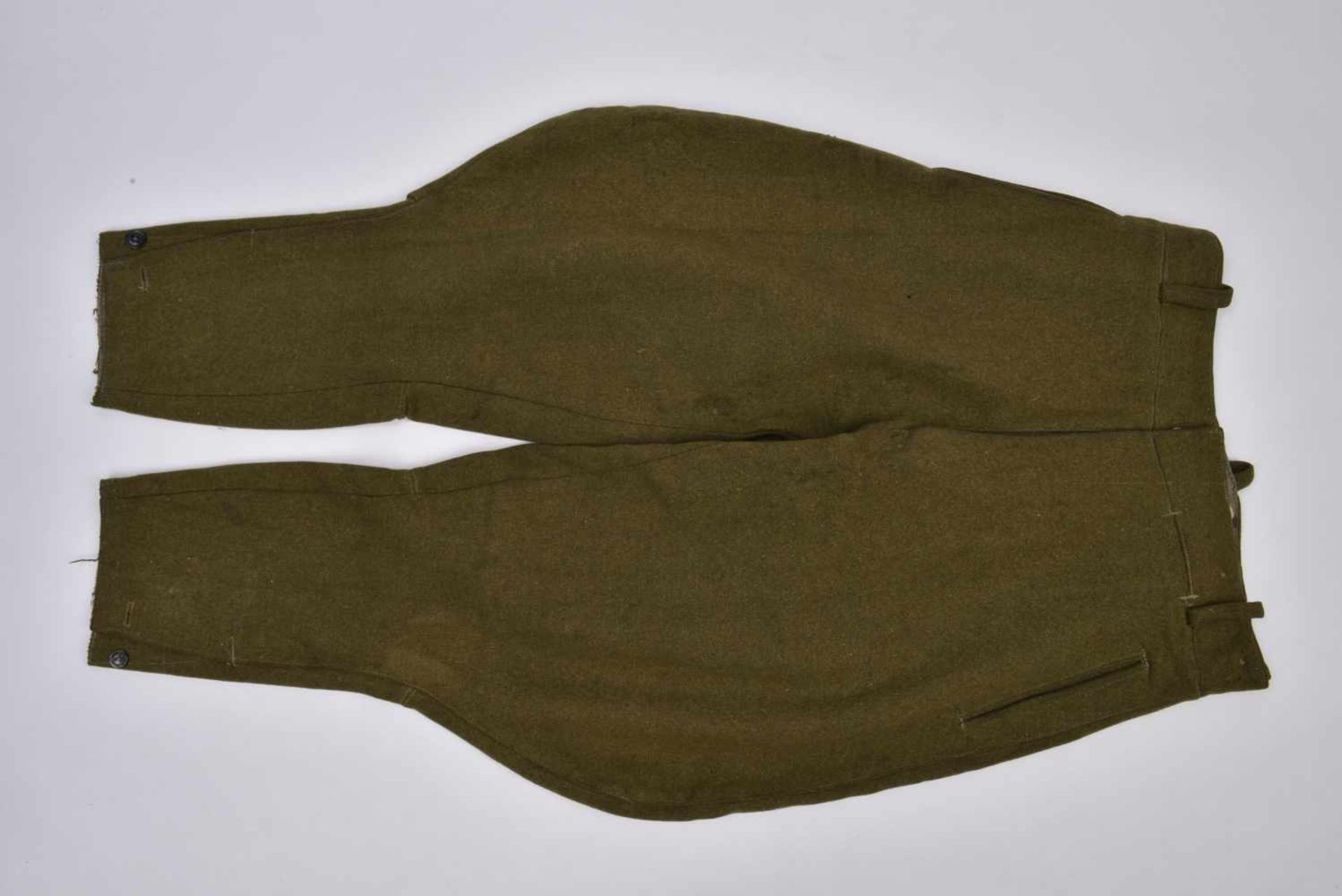 Culotte troupe M.35 hiver en laine Fabrication de guerre. Les poches ainsi que les renforts sont