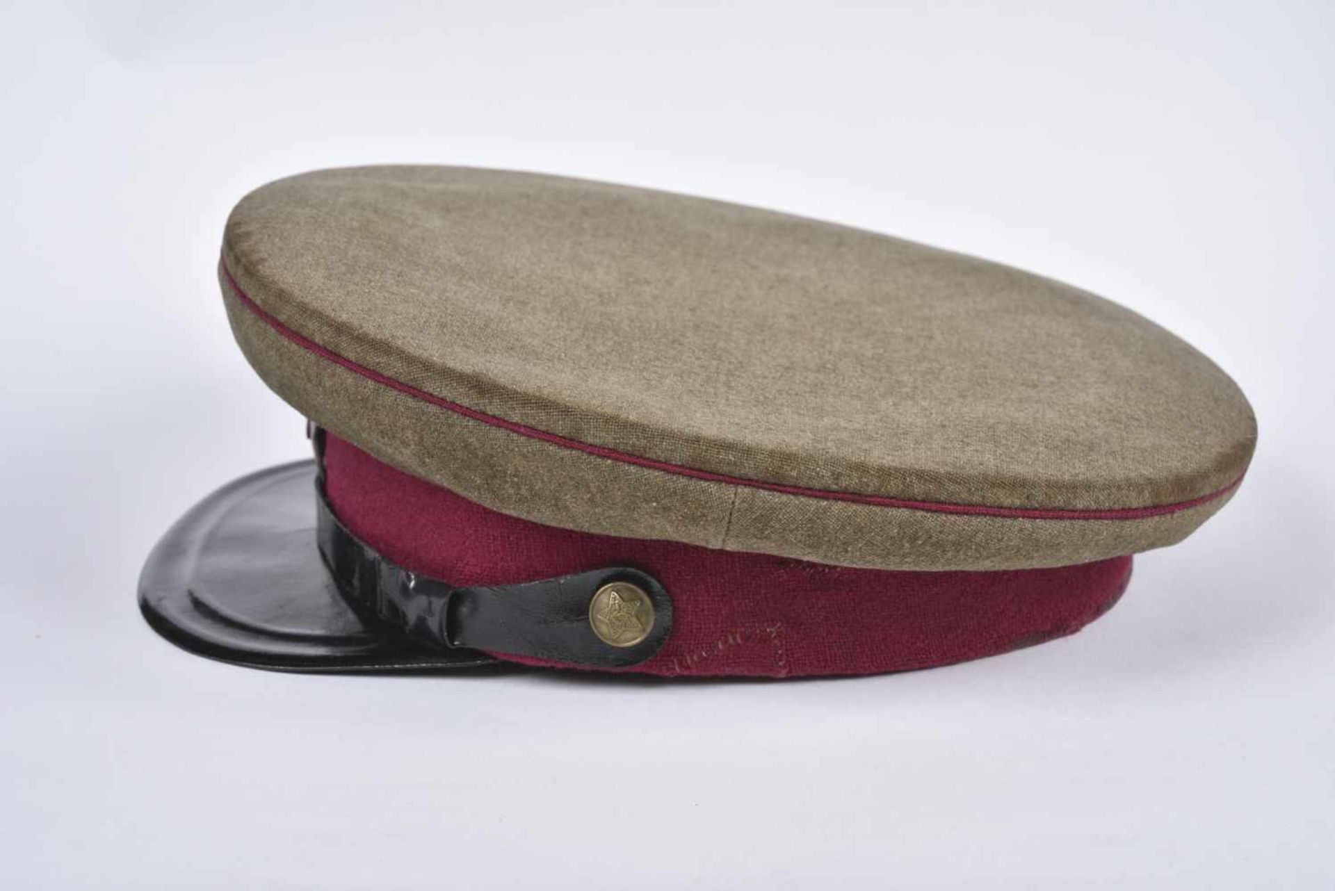 Casquette M.35 infanterie modèle avant guerre avec étoile rouge aux armoiries rapportées, bandeau et - Bild 4 aus 4