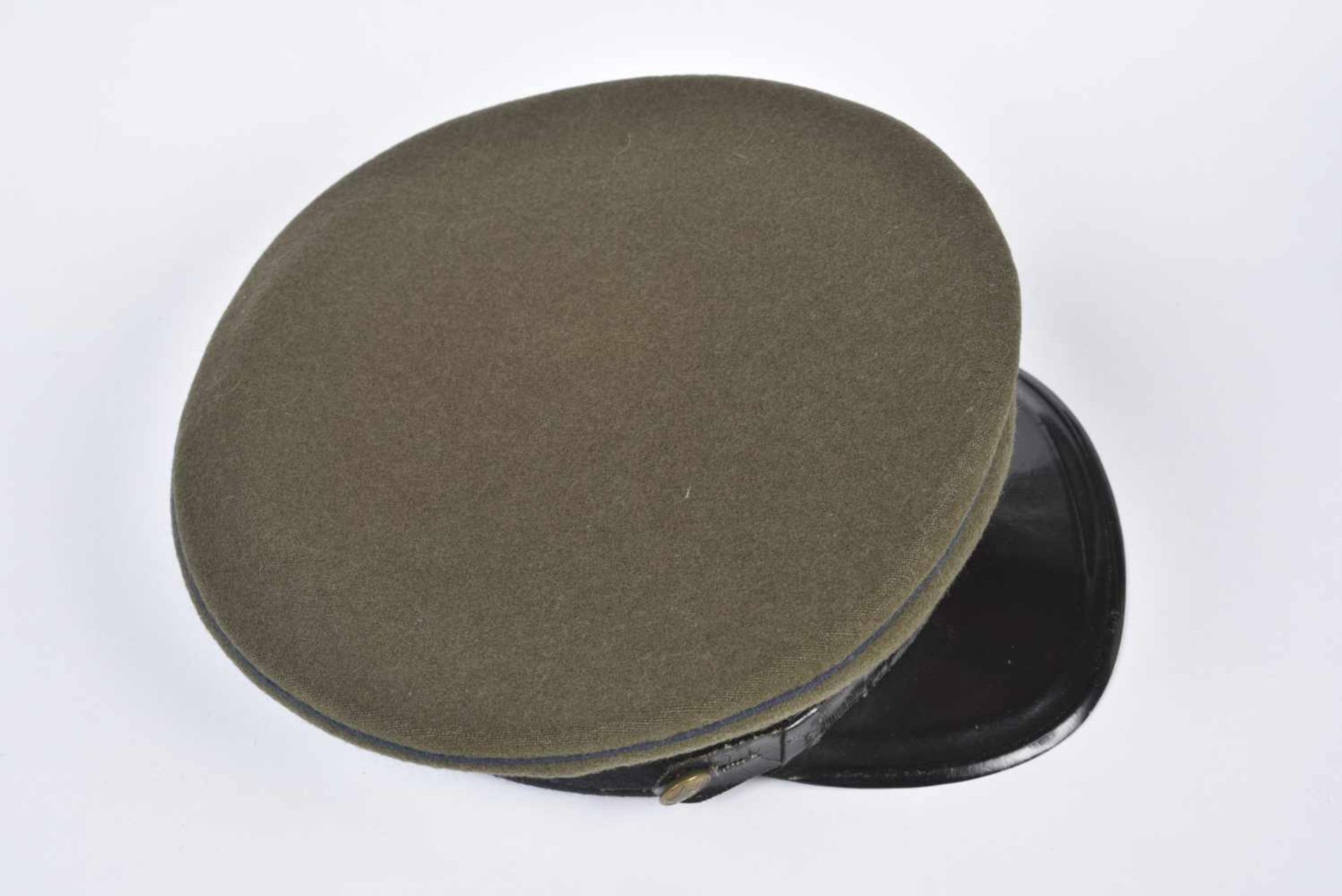 Casquette M.35 Troupes Techniques bandeau noir et passepoil bleu taille 56, datée 43. Cap M.35 - Bild 2 aus 4