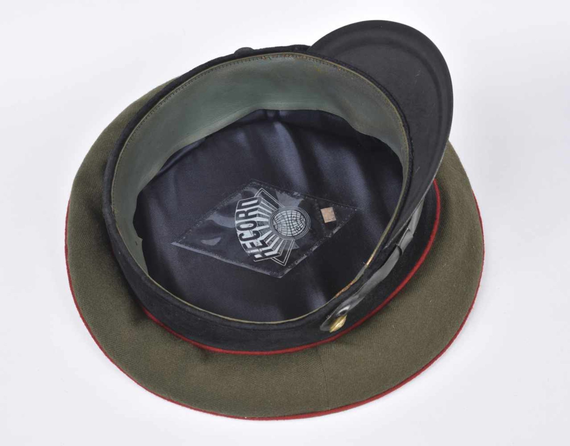 Casquette M.35 Artillerie bandeau velours noir et passepoil rouge, taille 58, fabrication - Bild 4 aus 4