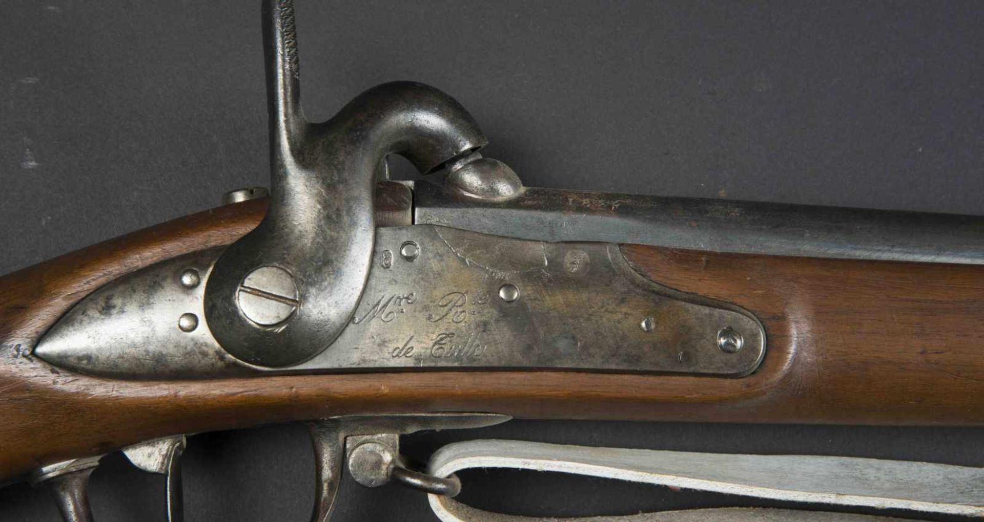 Fusil dinfanterie modèle 1822 T Bis Platine de la Manufacture royale de Tulle. Avec baïonnette - Bild 2 aus 4