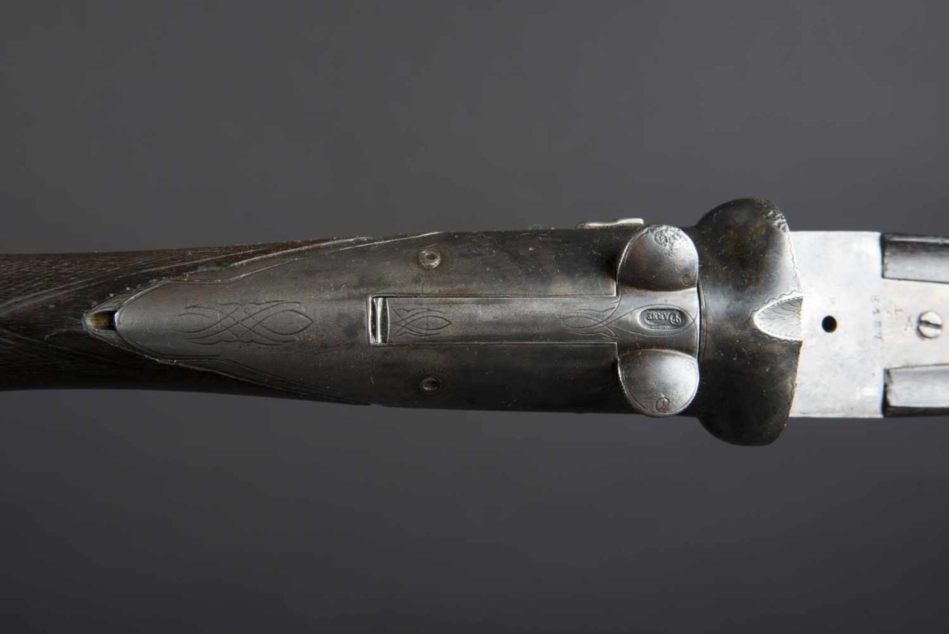 Fusil de chasse Darne Catégorie C Darne type 10, plaque de couche en caoutchouc, numéro E 187. - Bild 3 aus 3