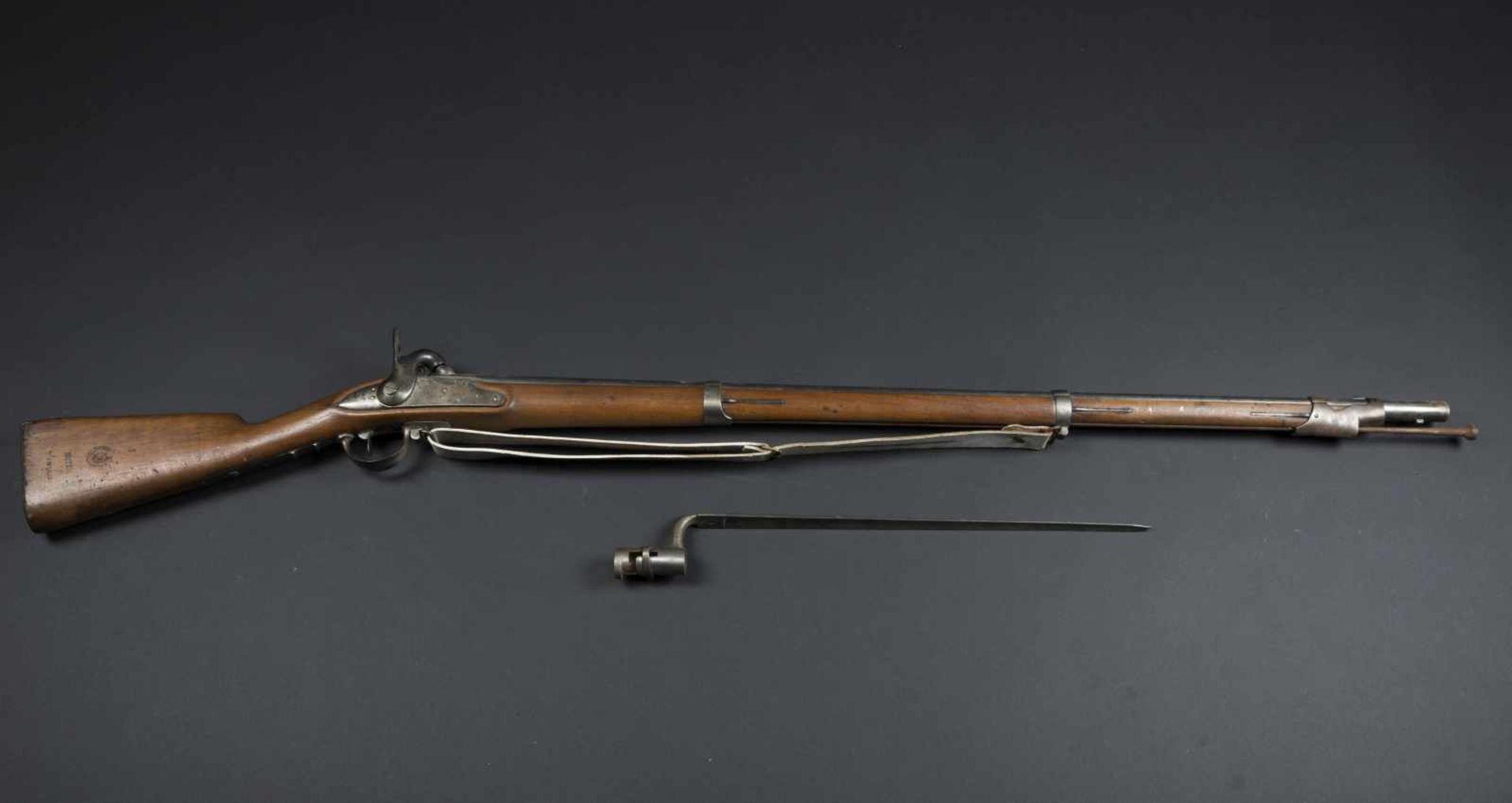 Fusil dinfanterie modèle 1822 T Bis Platine de la Manufacture royale de Tulle. Avec baïonnette