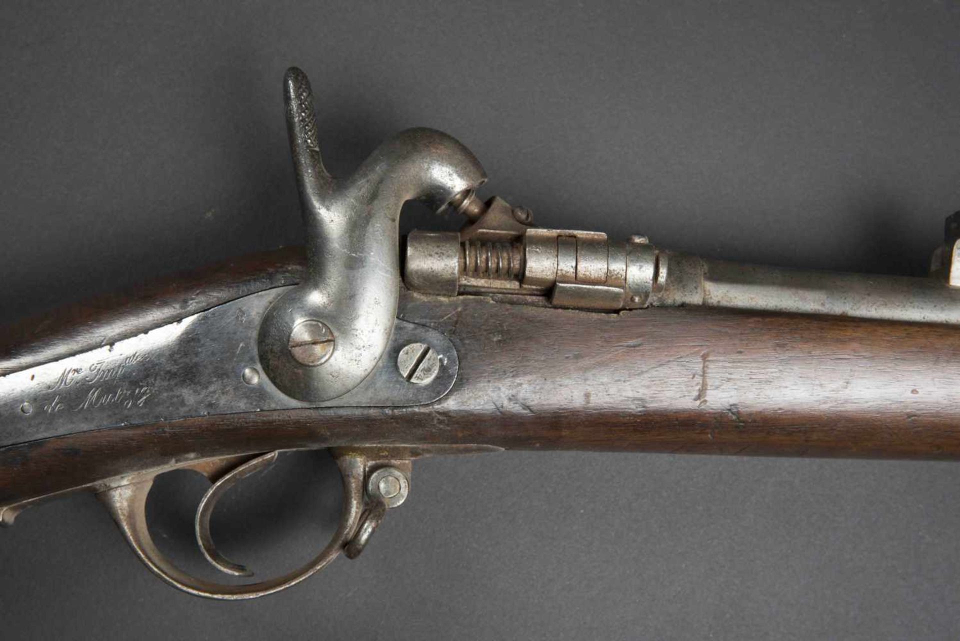 Fusil dinfanterie modèle 1867, système à tabatière. Platine de la Manufacture impériale de - Bild 3 aus 4