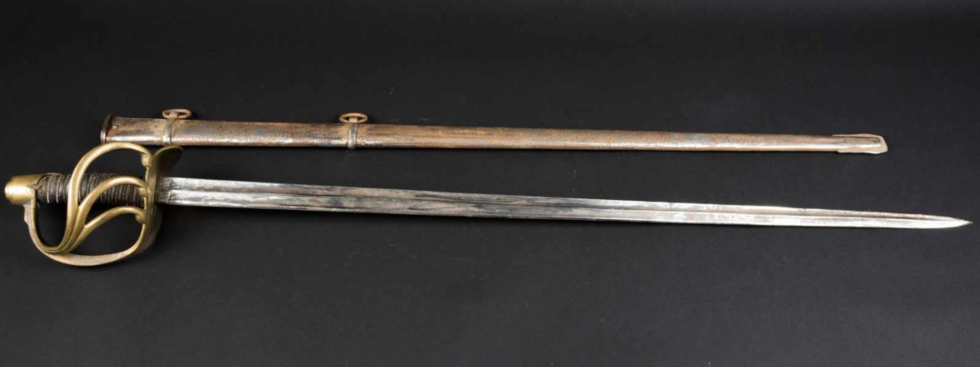 Sabre de grosse cavalerie modèle An XI Reproduction, état moyen. Etat II+