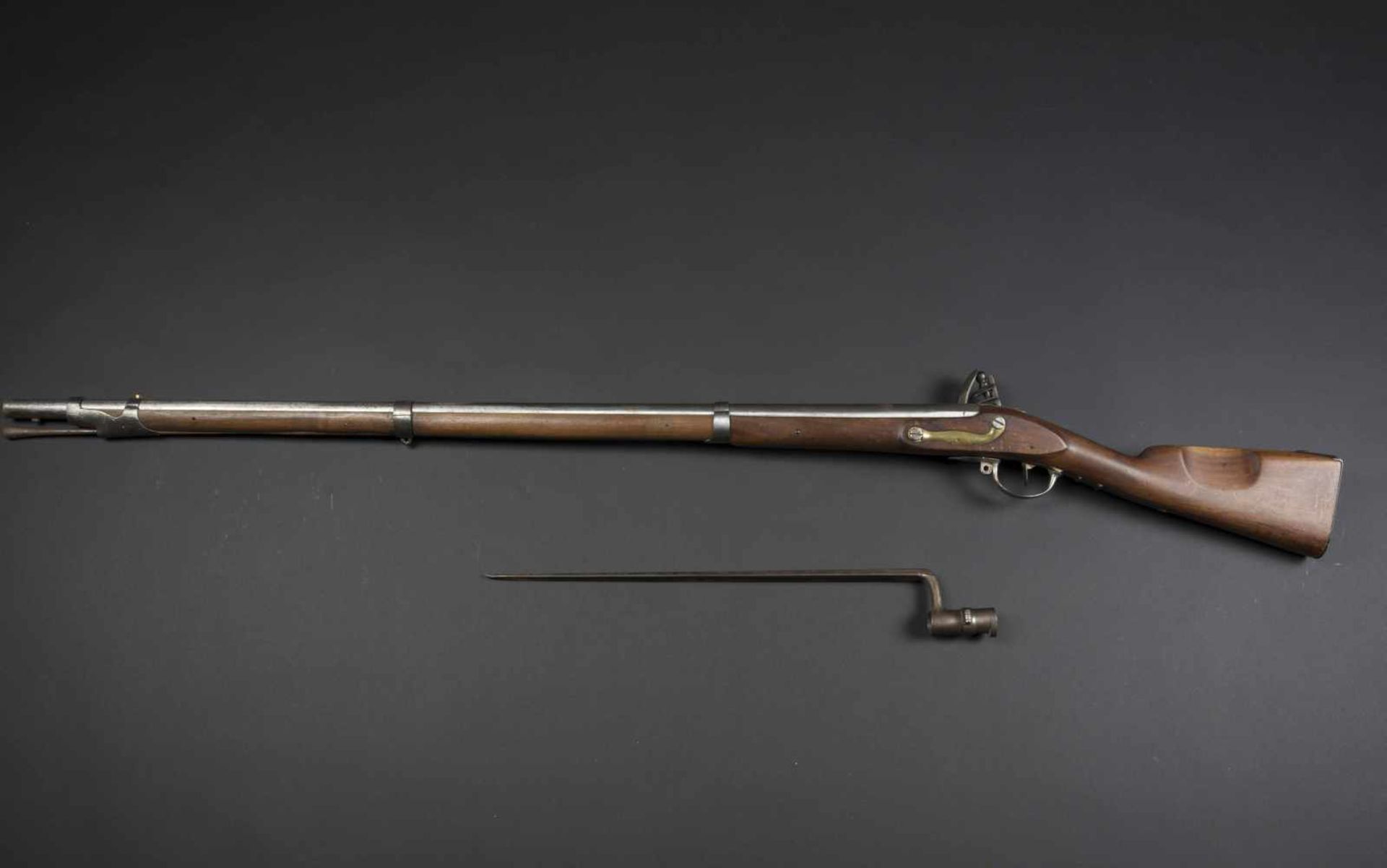 Fusil dinfanterie modèle 1777 modifié an IX. Platine de la manufacture impériale de Charleville, - Bild 4 aus 4