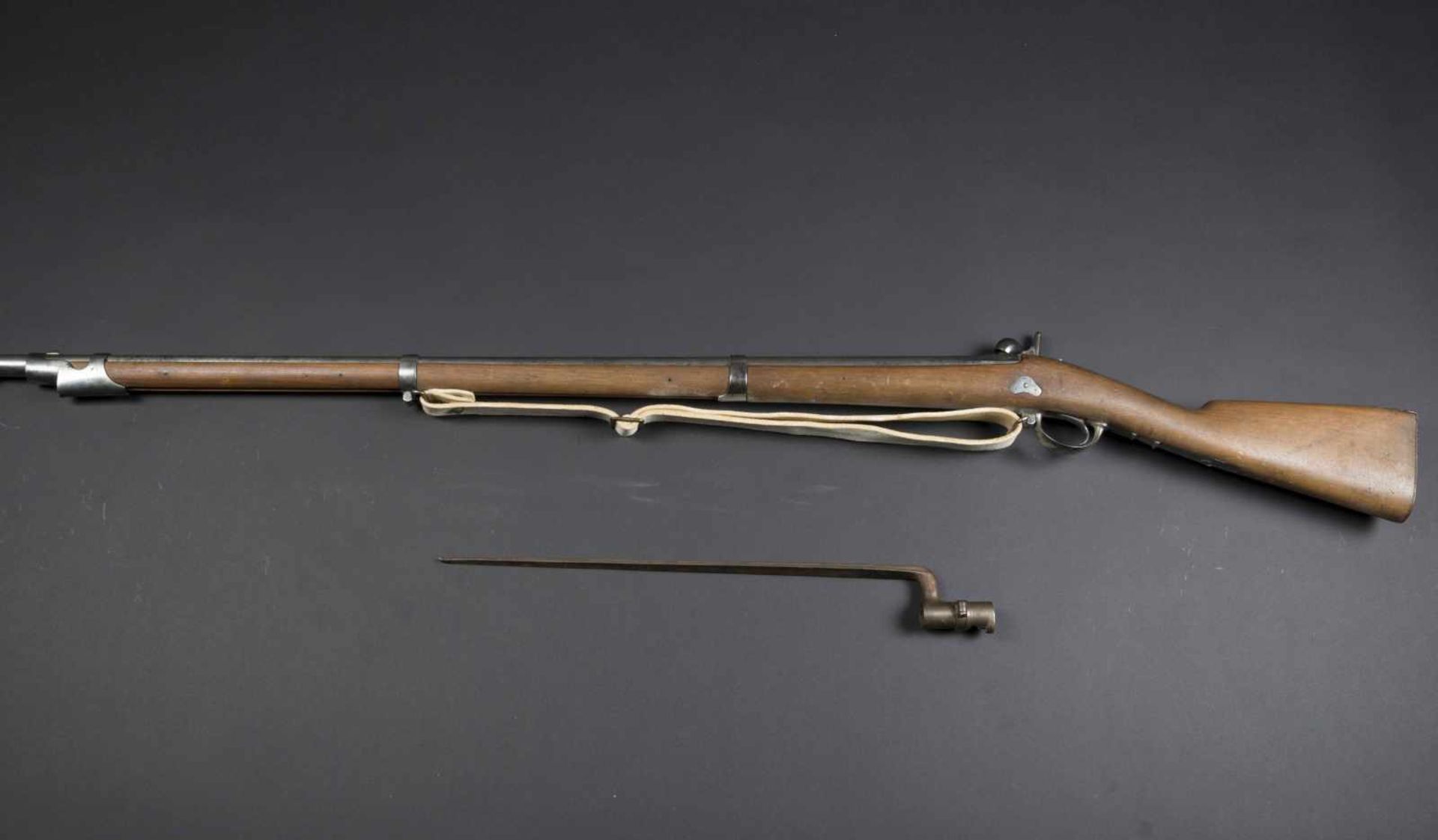 Fusil dinfanterie modèle 1842T, vers 1850 Platine de la Manufacture nationale de Tulle,. Avec - Bild 4 aus 4