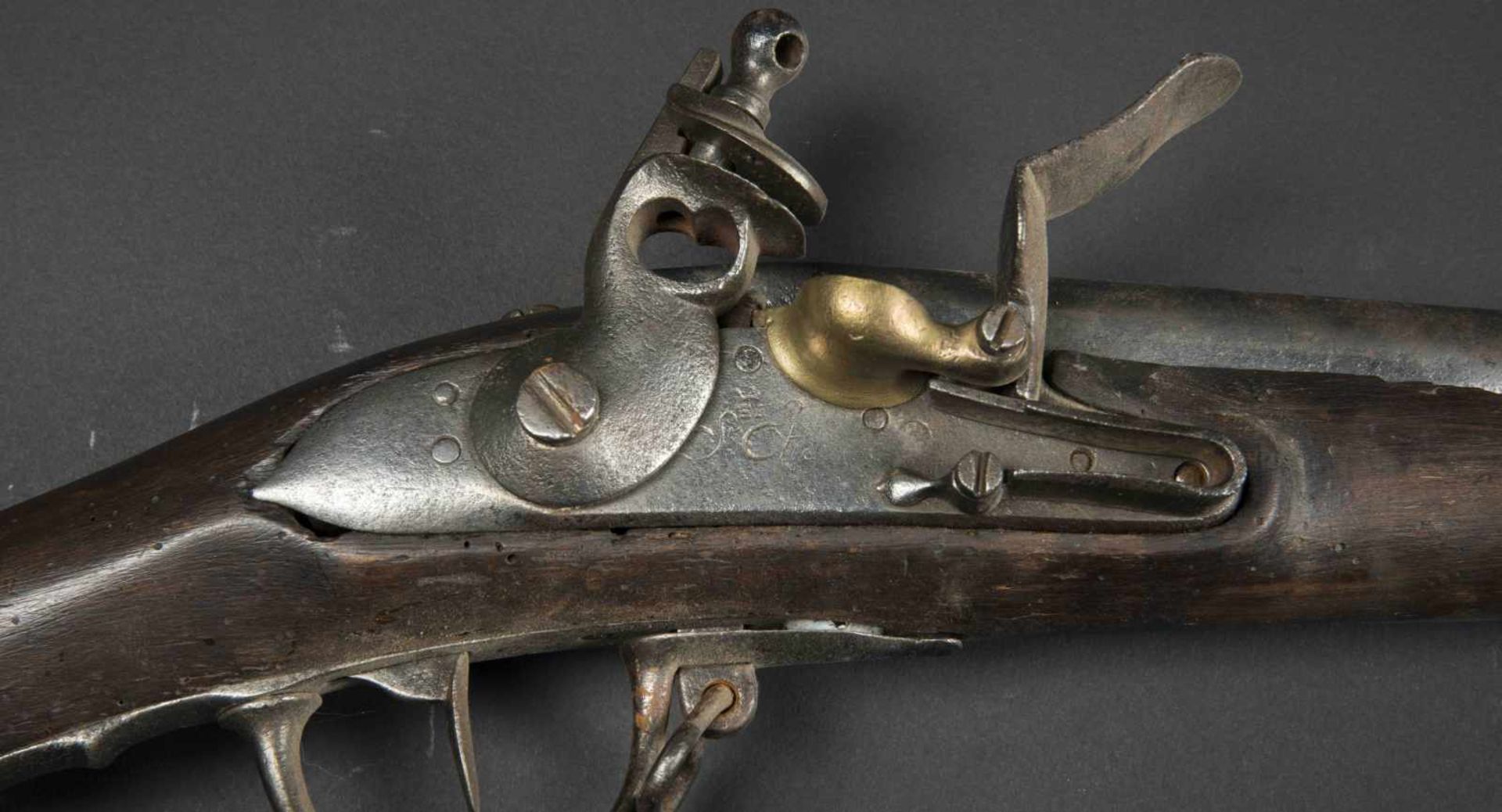 Fusil dinfanterie modèle 1777, époque Révolution française. Platine de la Manufacture de St- - Bild 2 aus 2