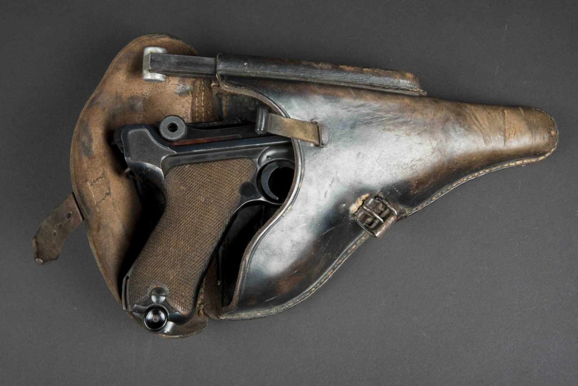 Pistolet P08 et son holster, catégorie B. Fabrication BYF41, numéro 2531, arme visiblement au - Bild 4 aus 4