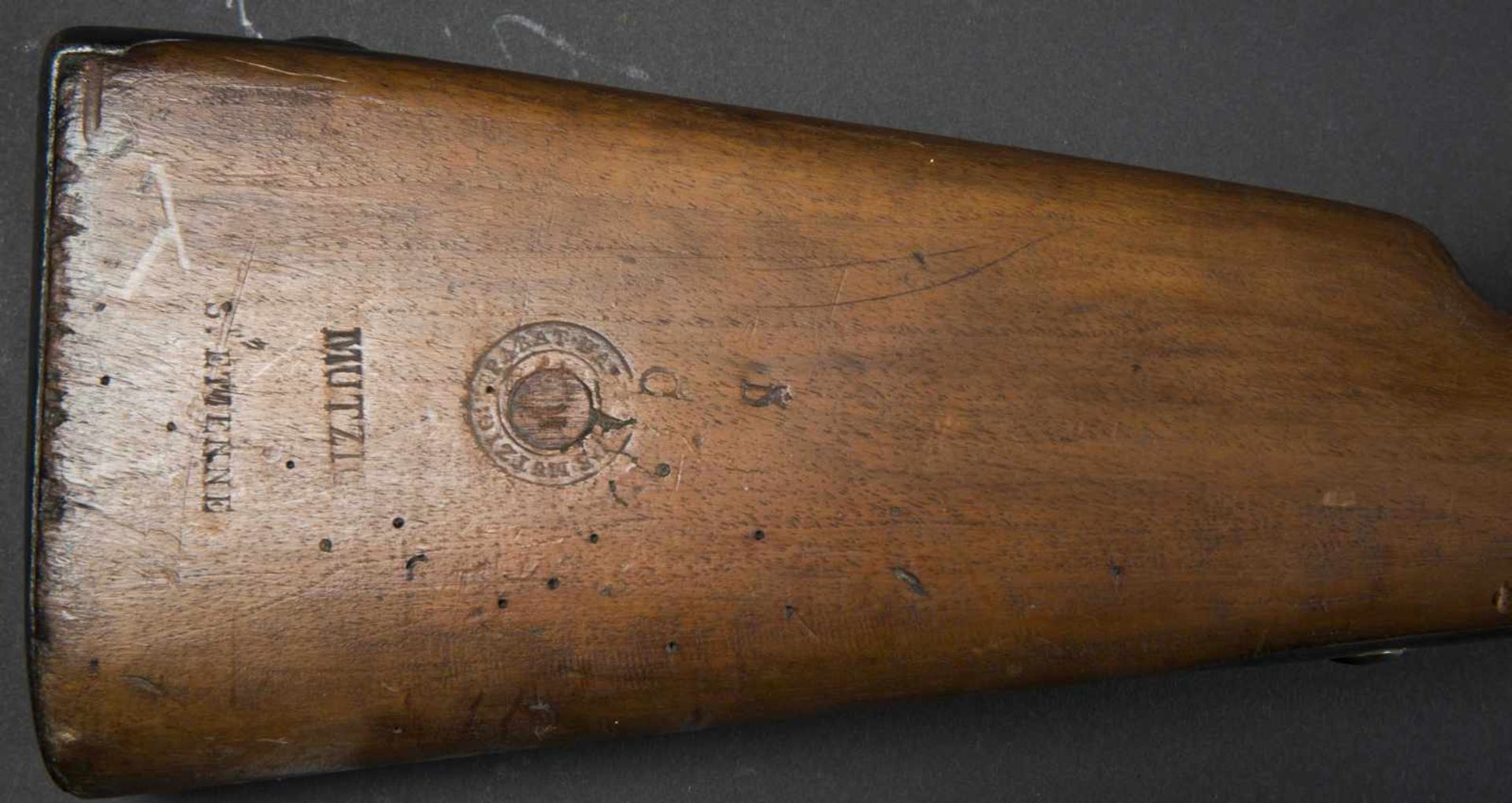 Fusil dinfanterie modèle 1822 T Bis Platine de la Manufacture royale de Tulle. Avec baïonnette - Bild 3 aus 4