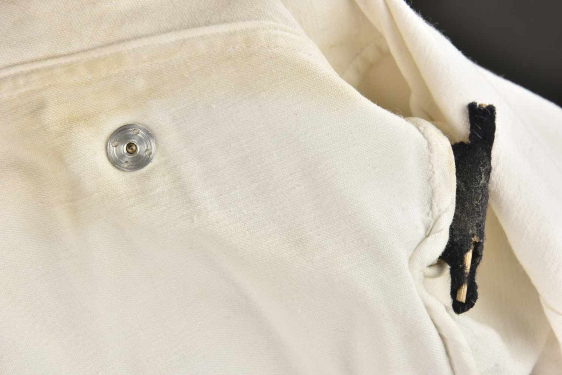 Vareuse blanche de Leutnant Z See de l'administration de la Kriegsmarine En tissu coton blanc, - Bild 2 aus 4