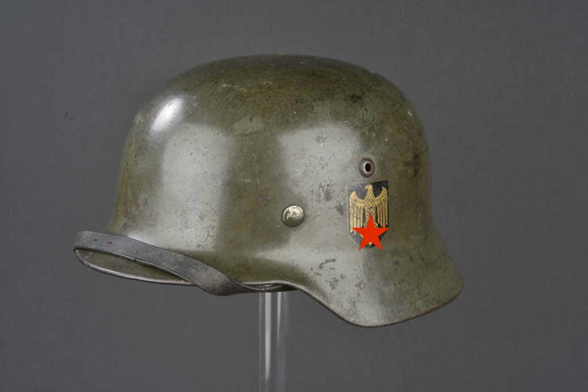 Casque modèle 35 du matelot Rechau de la Kriegsmarine Coque de casque Modèle 35, fabrication ET