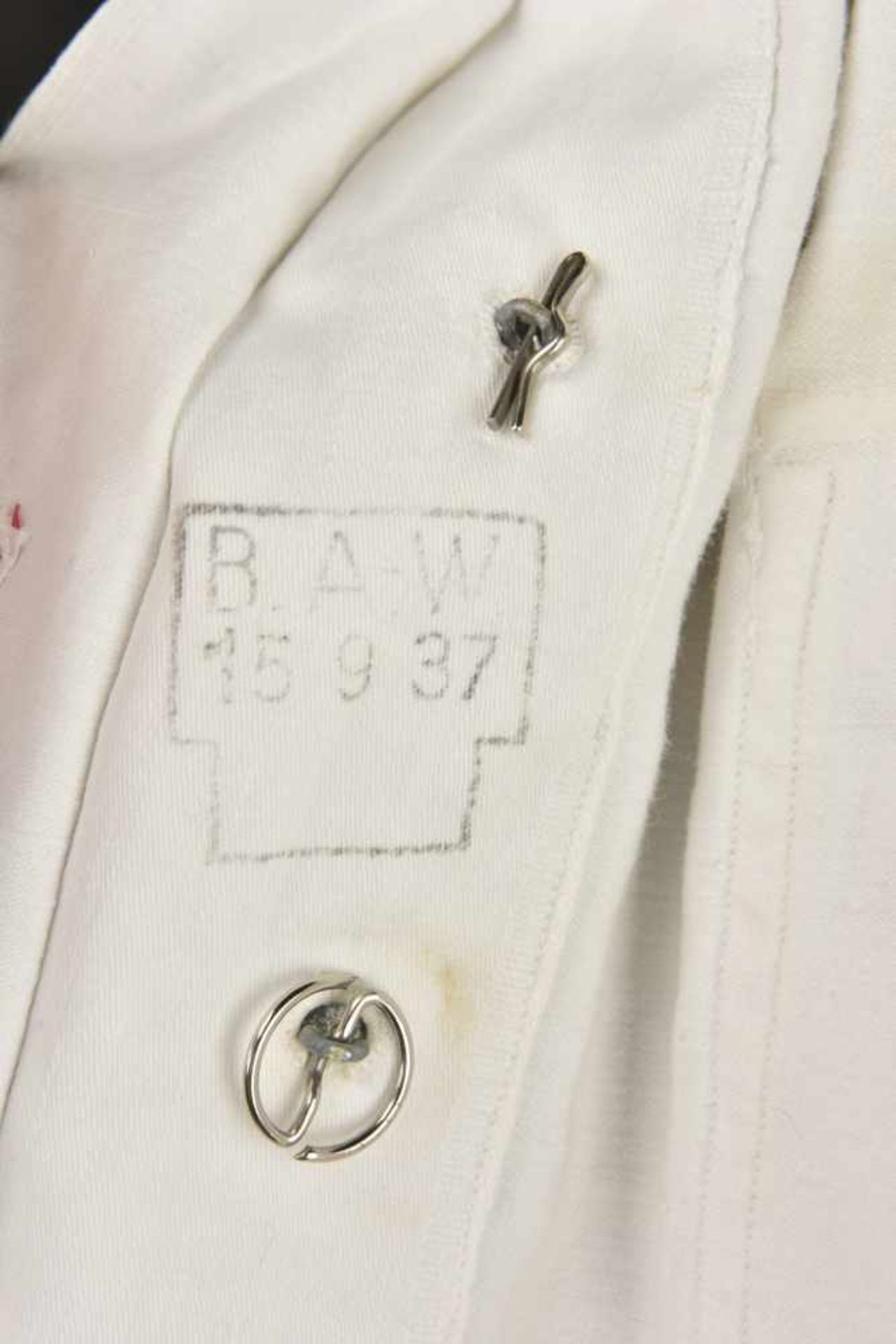 Vareuse blanche de Leutnant Z See de l'administration de la Kriegsmarine En tissu coton blanc, - Bild 3 aus 4