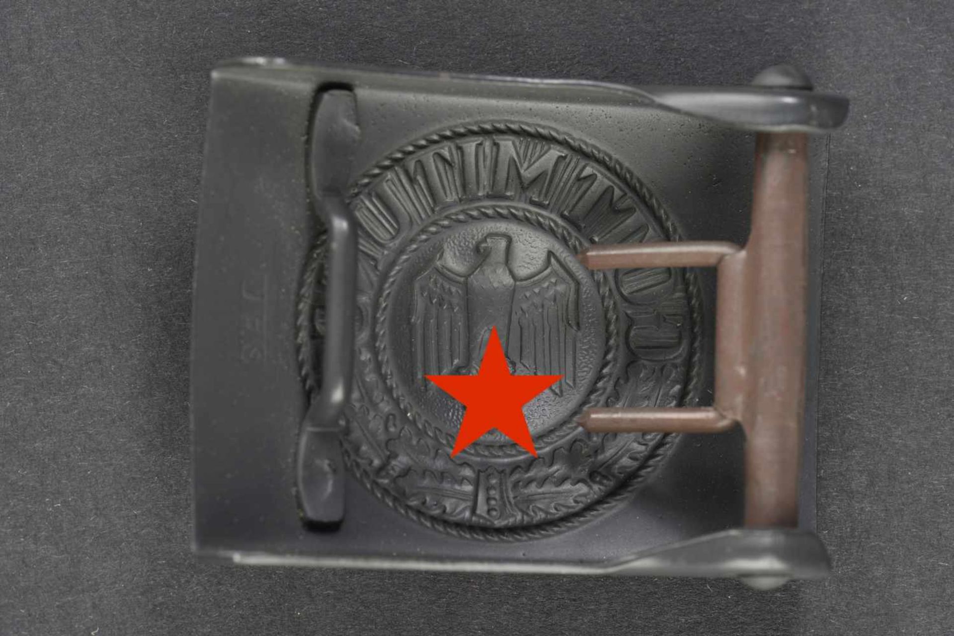 Boucle de ceinturon de la Kriegsmarine dans son emballage d'origine Boucle de ceinturon en métal, - Bild 3 aus 4