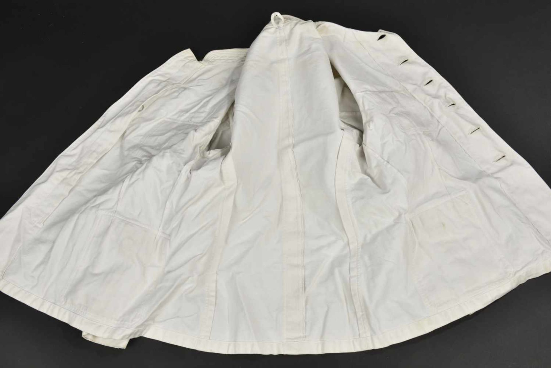 Veste blanche d'été du 1er modèle pour officier et officier marinier de la Kriegsmarine En tissu - Bild 3 aus 4