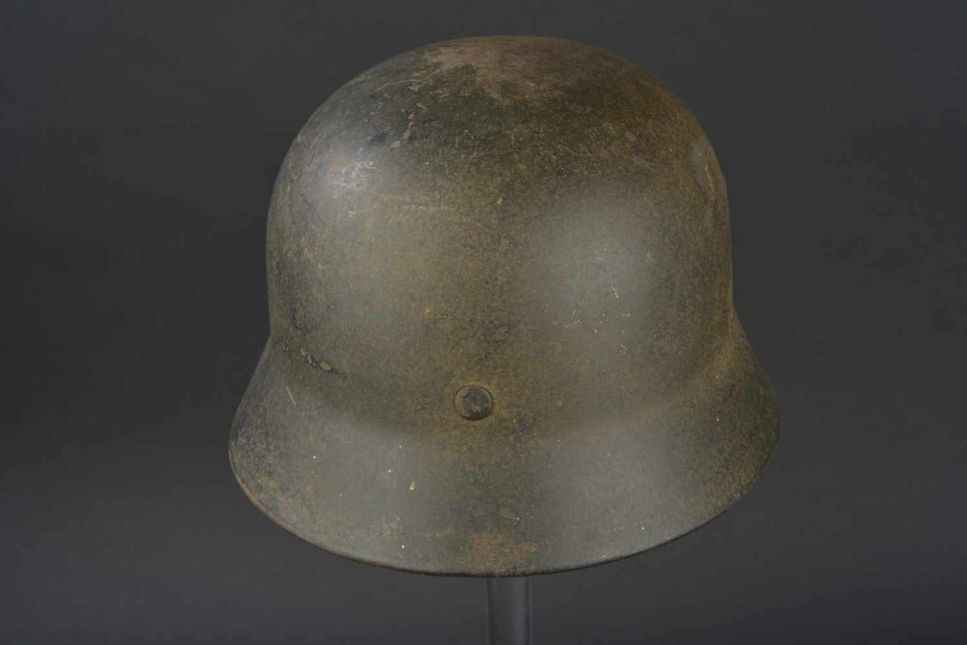 Casque allemand de la Heer provenant de Sotteville les Rouen Modèle 40, fabrication Quist, taille - Bild 4 aus 4