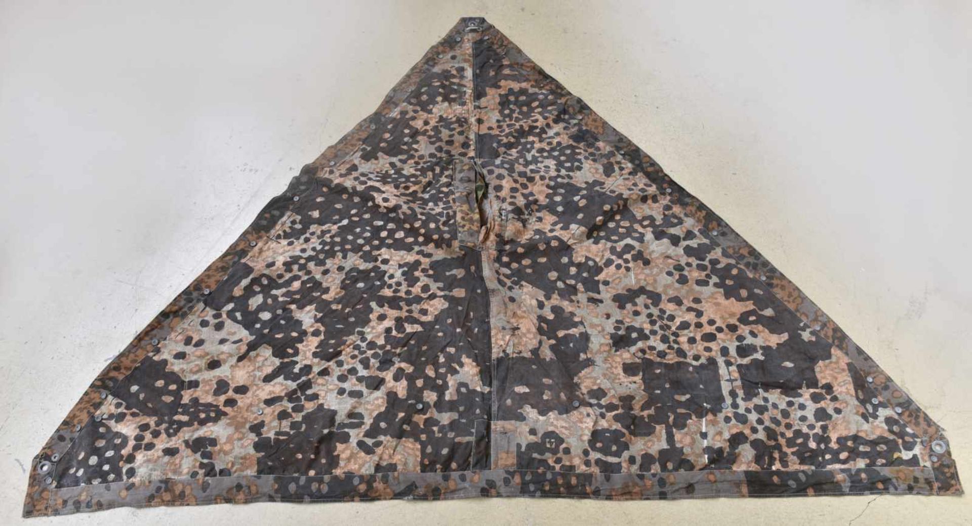 Toile de tente de la Waffen SS numéro 4 Camouflage été et automne, coupon côté été marqué 4. - Bild 2 aus 4