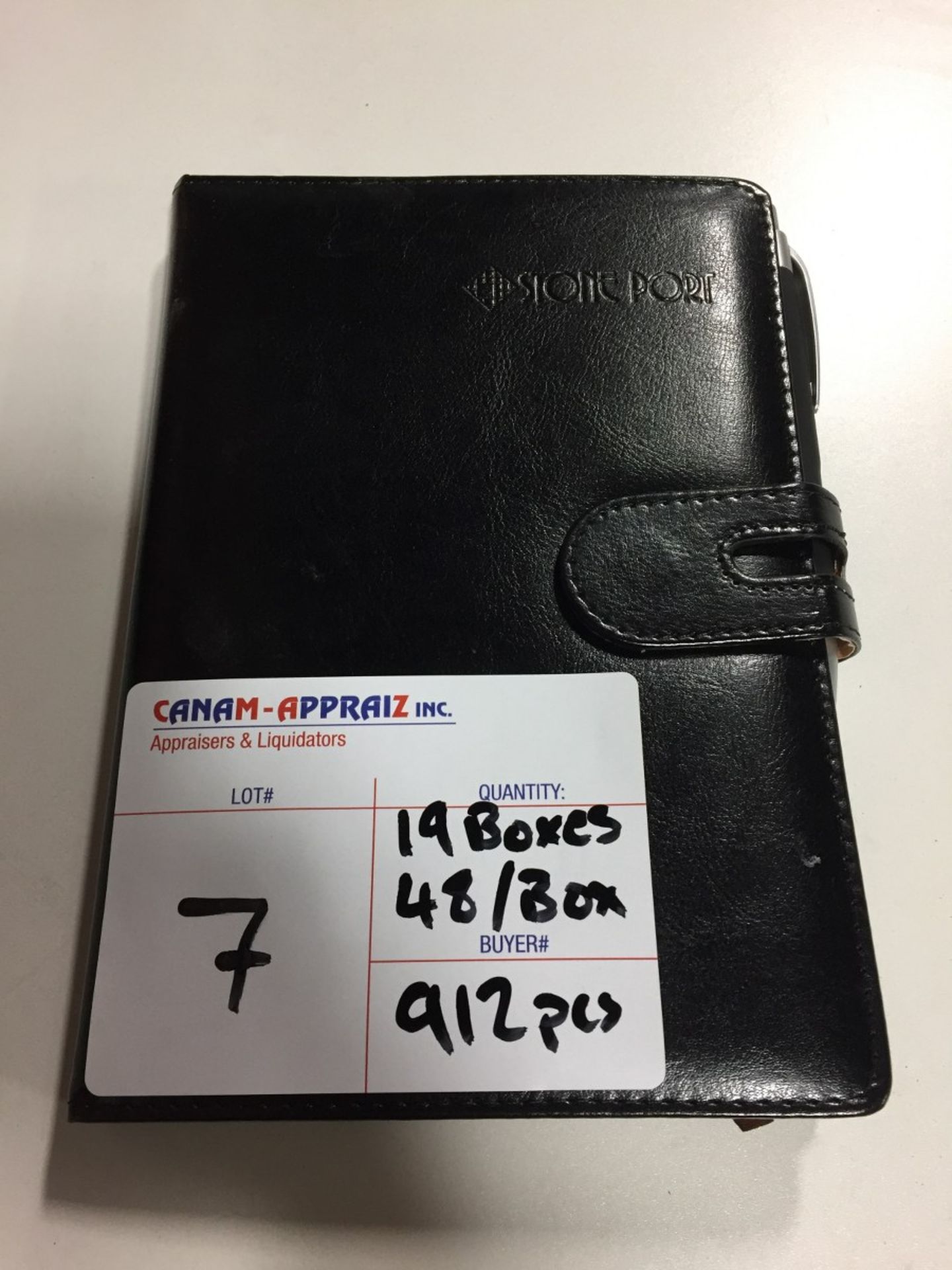 6"X8" BLACK LEATHER DAY PLANNER 912 PIECES