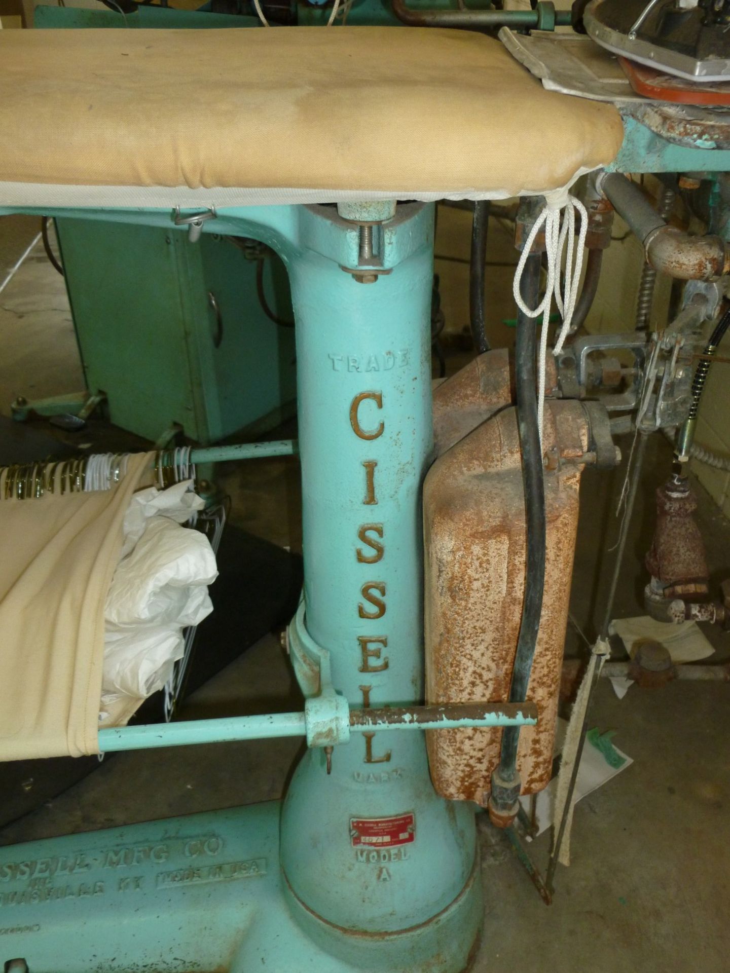 WM CISSELL Mfg Co. Ironing Table and Flat Steam Iron - Image 3 of 3