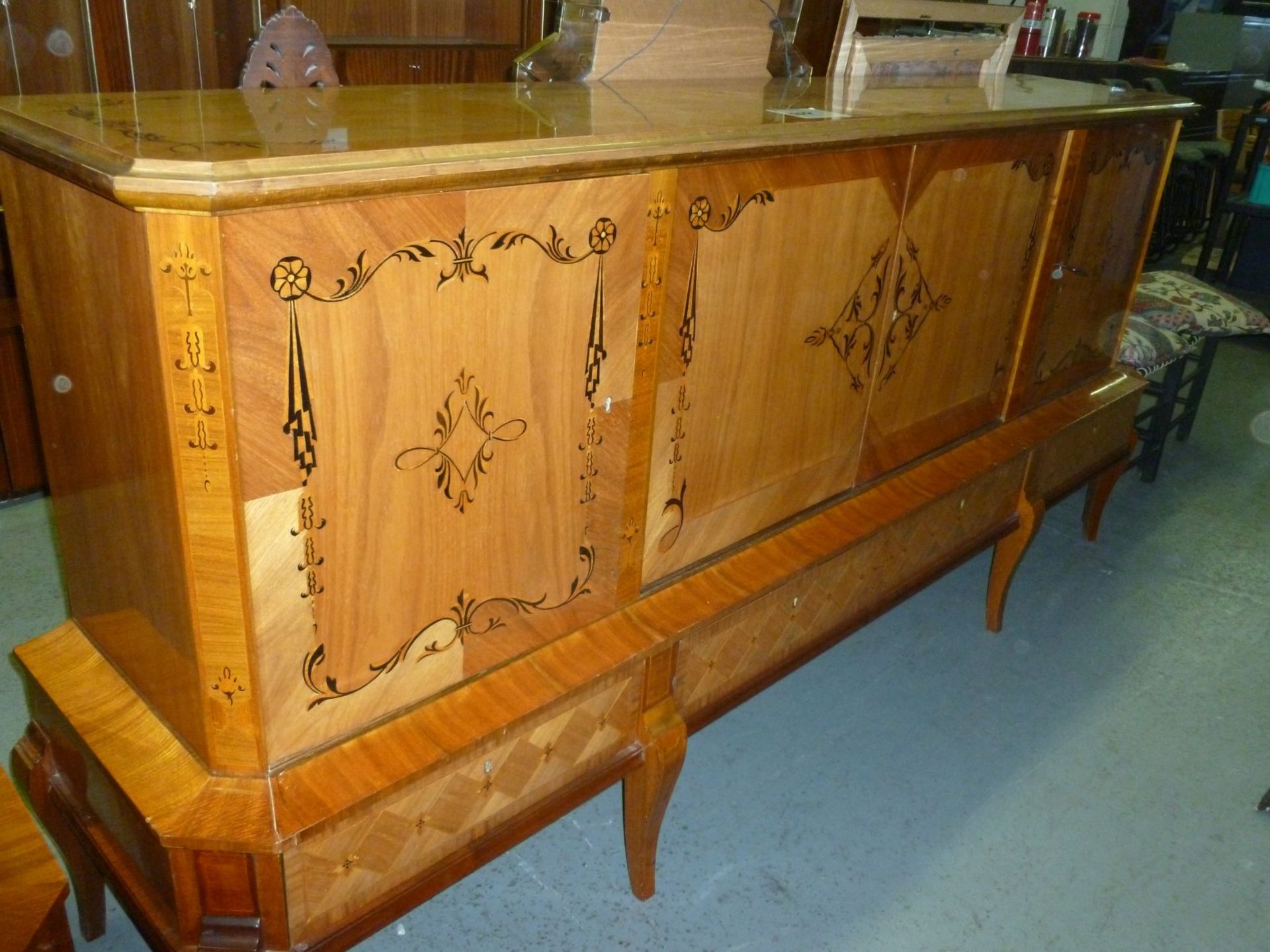 WOOD HUTCH WITH LOCKS