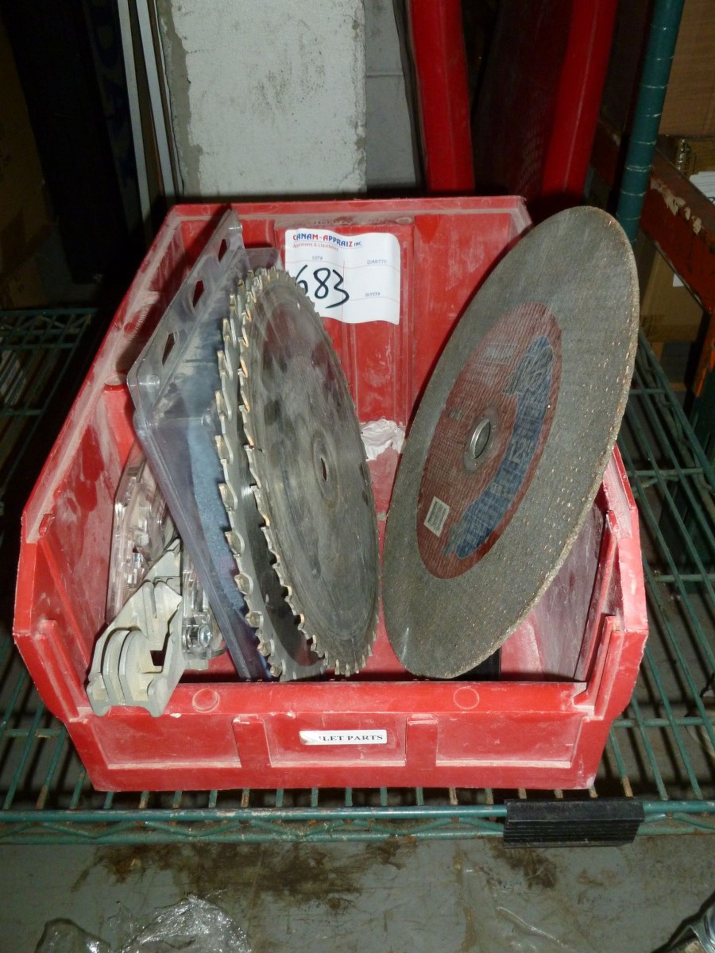 LOT OF SAW BLADES AND TOOLS