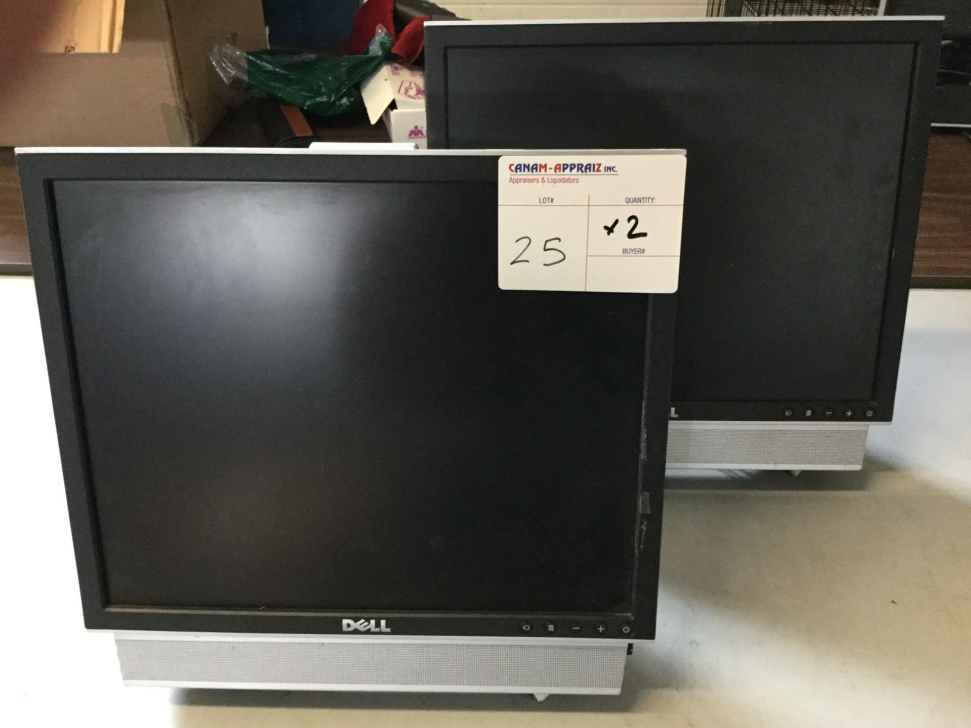 DELL MONITORS X 2. MODEL NO. 1707FPt