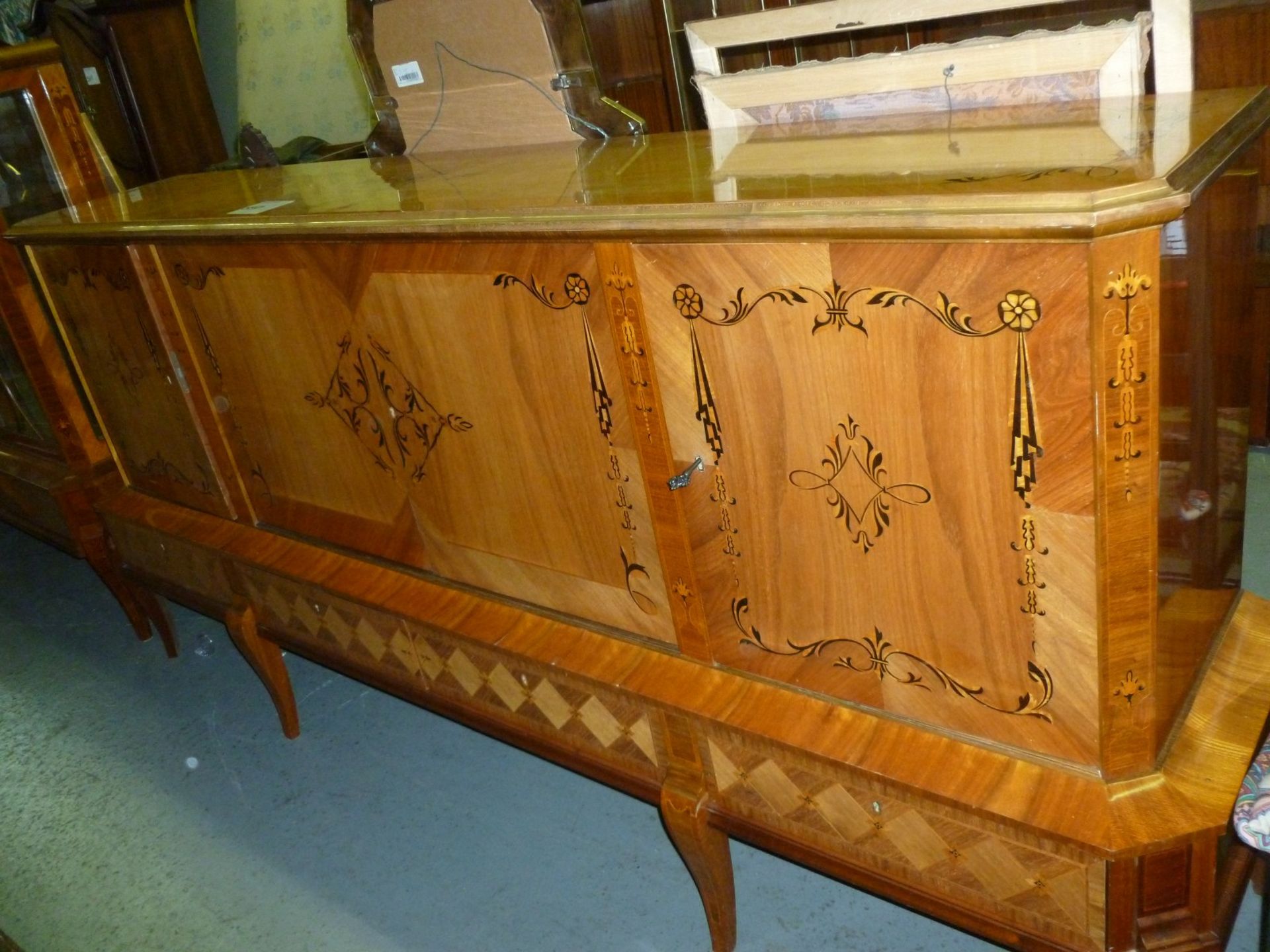 WOOD HUTCH WITH LOCKS - Image 2 of 2