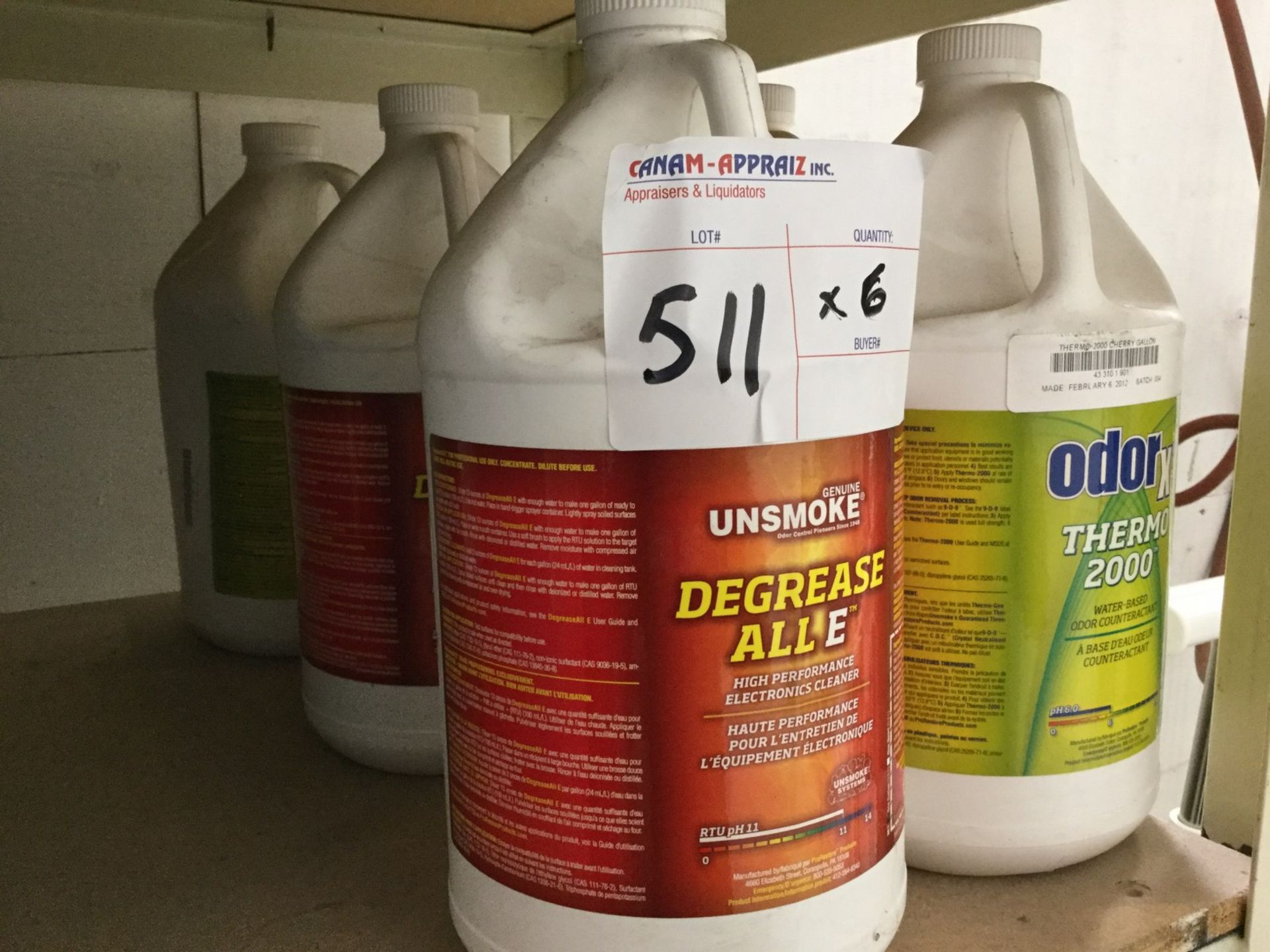 MIXED LOT -- 6 X ASSORTED CHEMICALS (SEE PHOTOS)