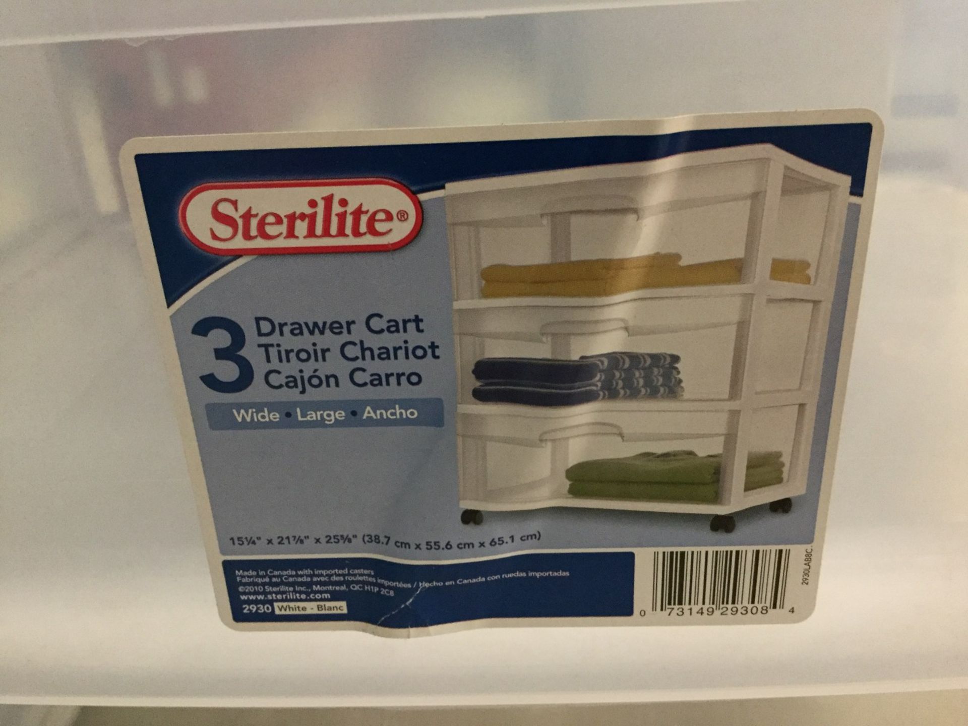 2 X STERILITE - 3 DRAWER STORAGE CONTAINERS - Image 2 of 3