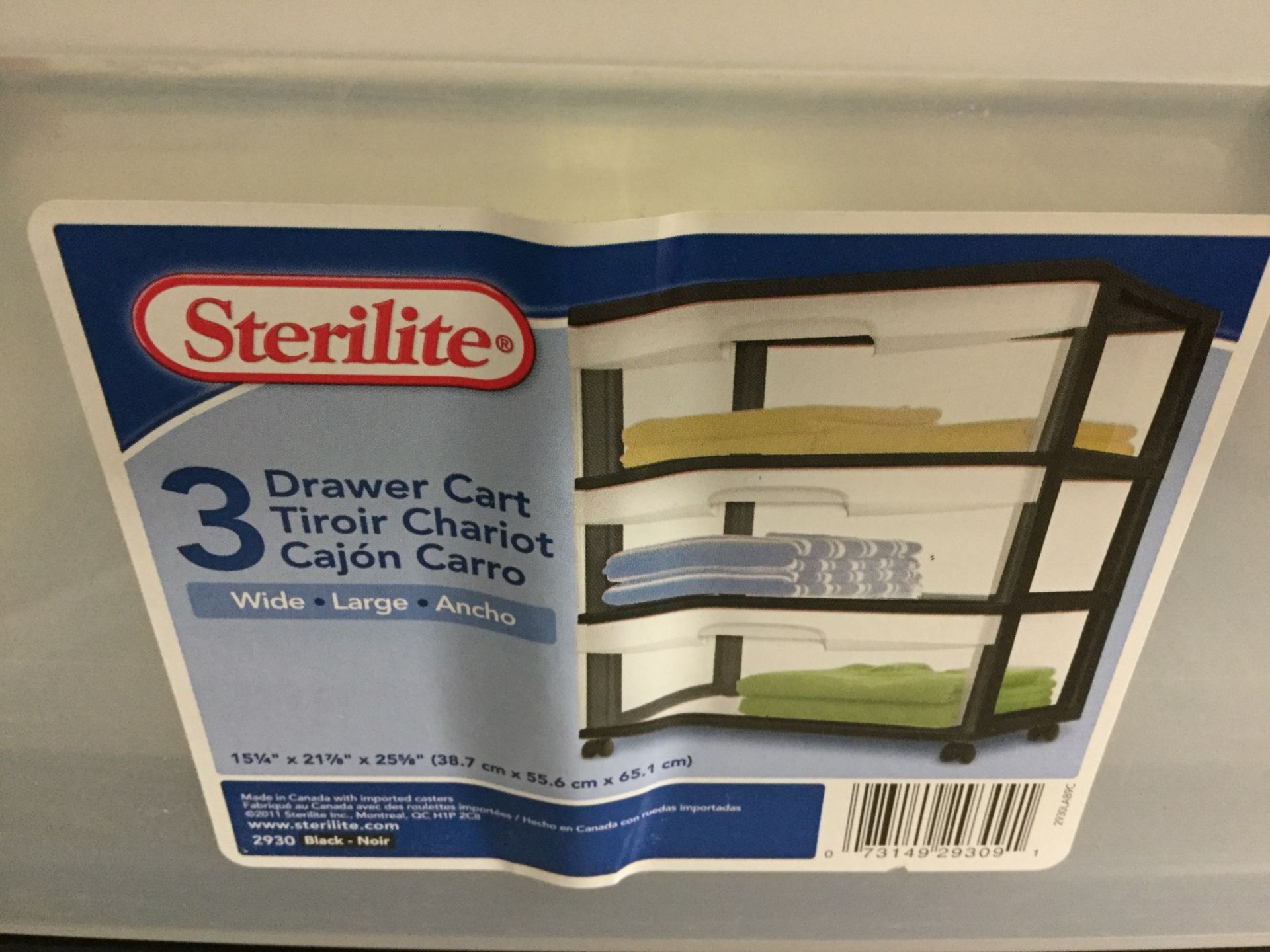 2 X STERILITE - 3 DRAWER STORAGE CONTAINERS - Image 3 of 3