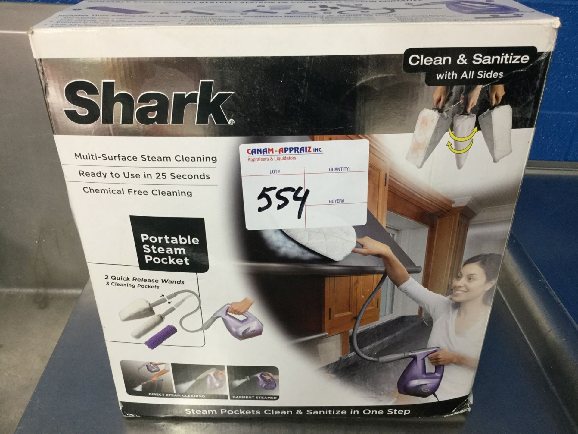 1 X SHARK - HAND HELD MULTI SURFACE STEAM CLEANER