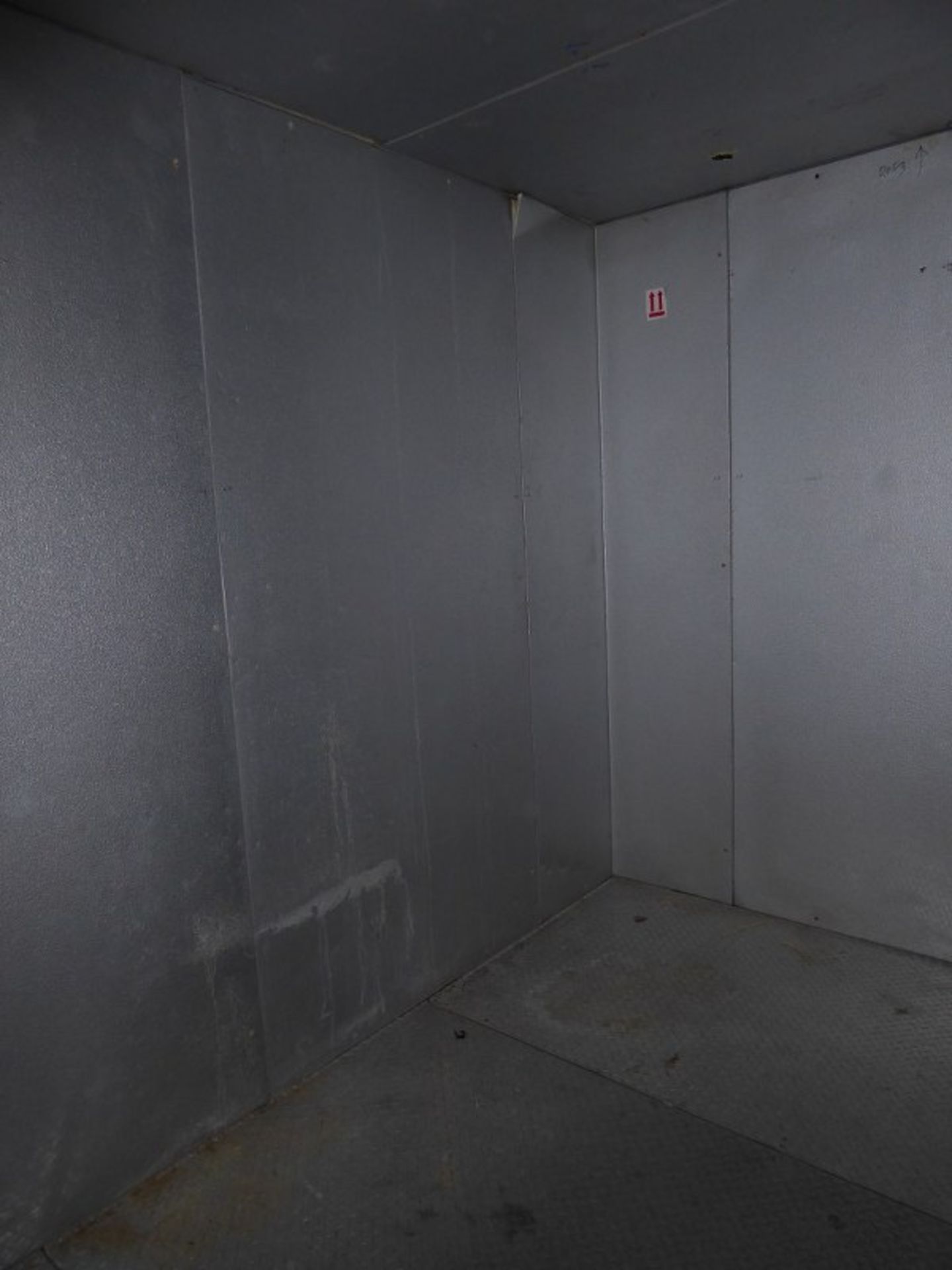 IMPERIAL BROWN - 12' X 8' INSULATED WALK IN FREEZER W/CLIMATE CONTROL REFRIGERATION SYSTEM & - Image 6 of 11