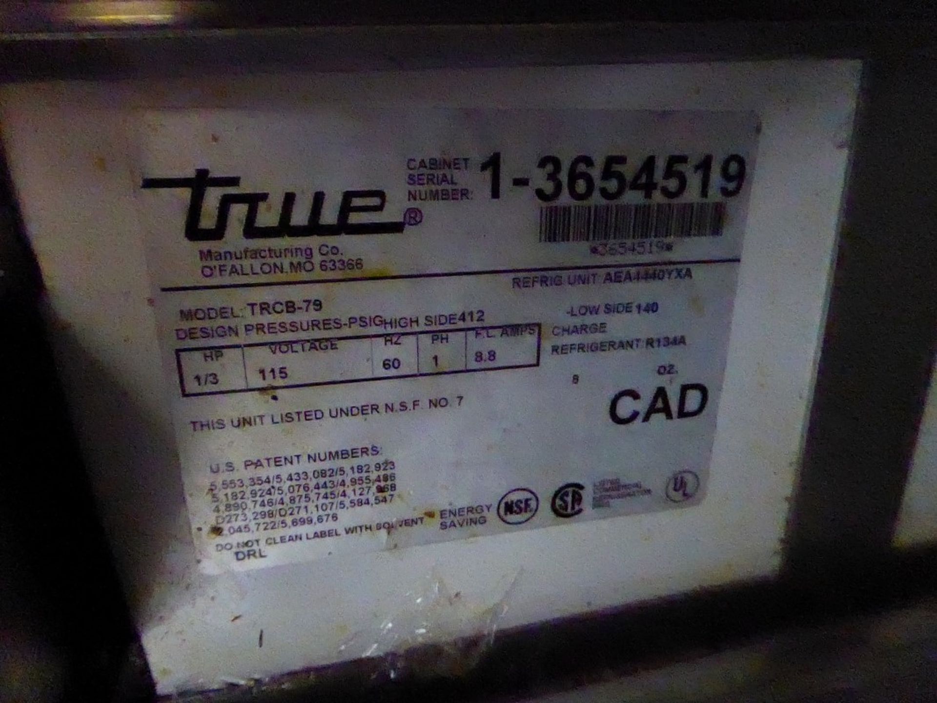 TRUE REFRIGERATION -79" CHEF BASE - MODEL # TRCB-79 - Image 3 of 3