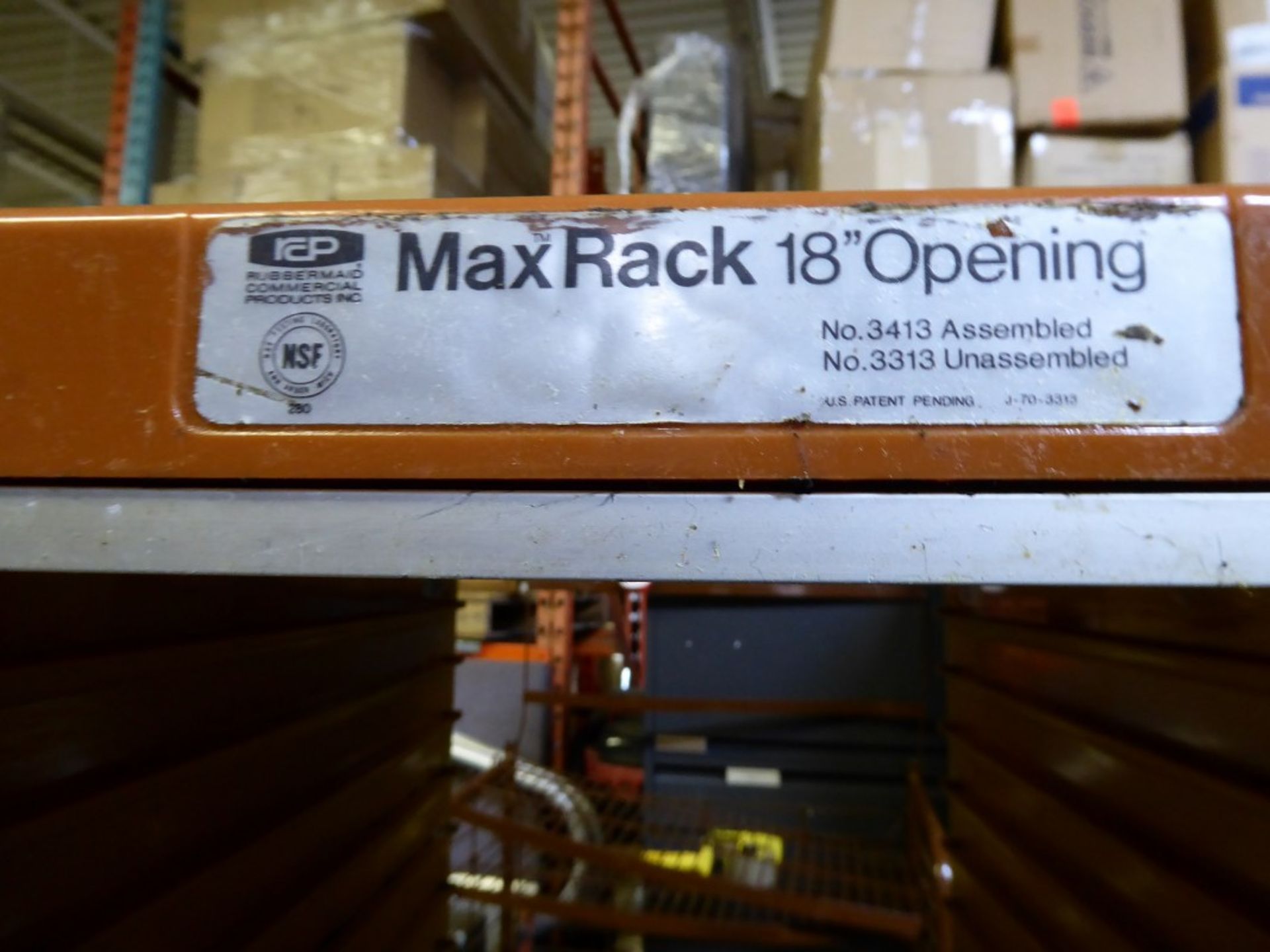 RUBBERMAID - MAX RACK 18" OPENING - MODEL # 3413 - X 2PCS - Image 3 of 3