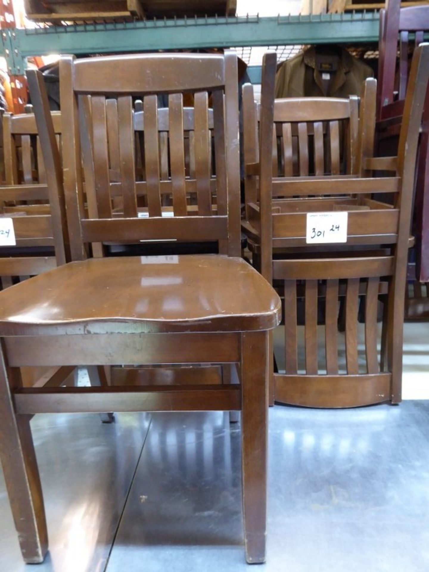 WOOD RESTAURANT CHAIRS - X 24PCS - Image 2 of 2