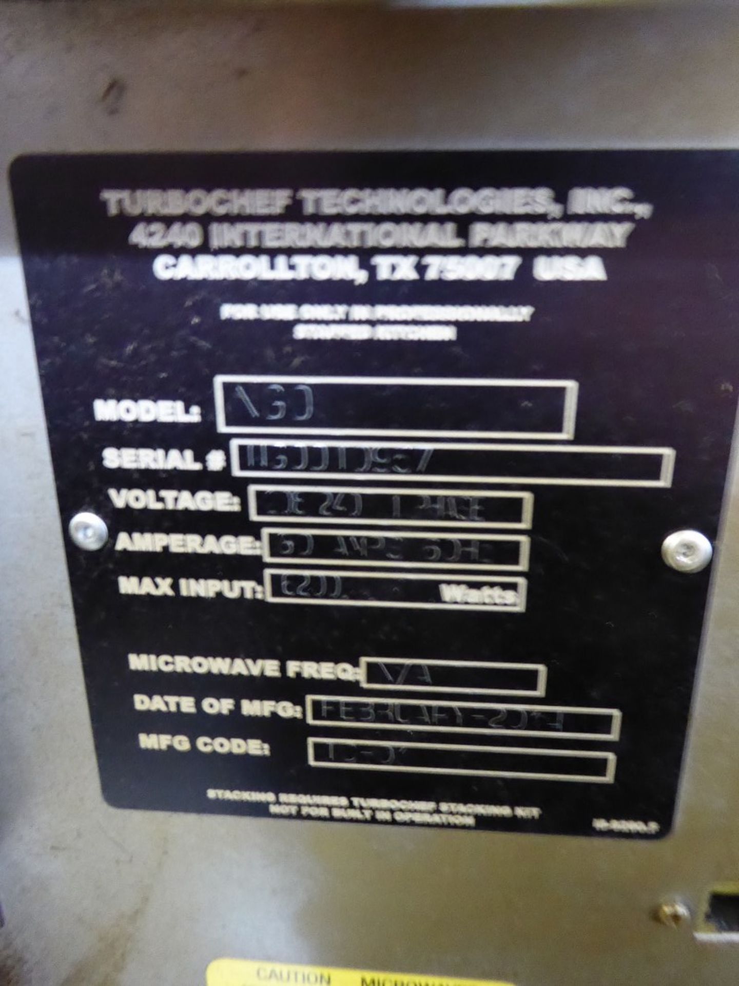 TURBOCHEF - SOTA - VENTLESS RAPID COOK OVEN - MODEL # NG0D - Image 3 of 3