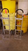 Lot of (2) Uline hand trucks