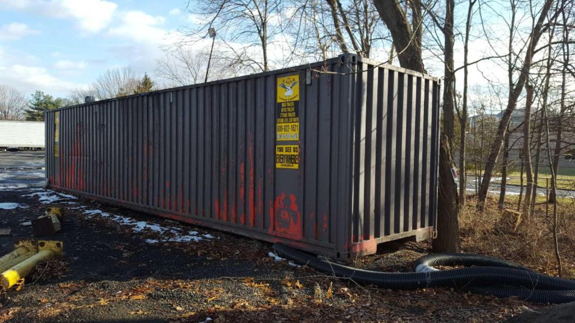 8'x 8' x 40'+/- metal shipping container, no contents - late delivery - Image 3 of 3