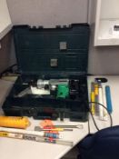 Hitachi DH38YE 1 1/2" electric rotary hammer with case and assorted bits, etc.