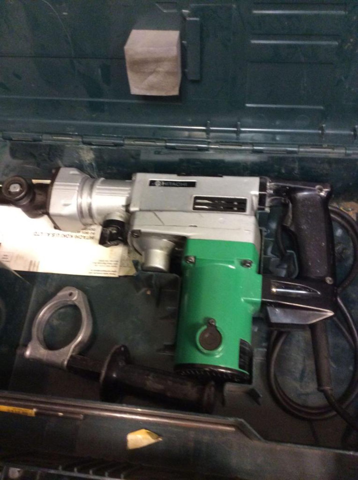 Hitachi DH38YE 1 1/2" electric rotary hammer with case and assorted bits, etc. - Image 2 of 2