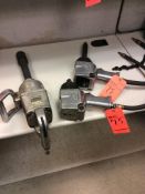 Lot of (3) assorted IR pneumatic impact tools including (1) 285A-6 impact wrench, and (2) IR 261 3/4