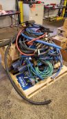 Lot of assorted hoses