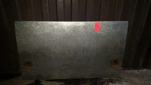 Approximately 3'x 5 1/2' HD Aluminium dock plate - in shipping container