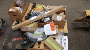 Lot of assorted Kenworth truck parts - contents of (3) pallets