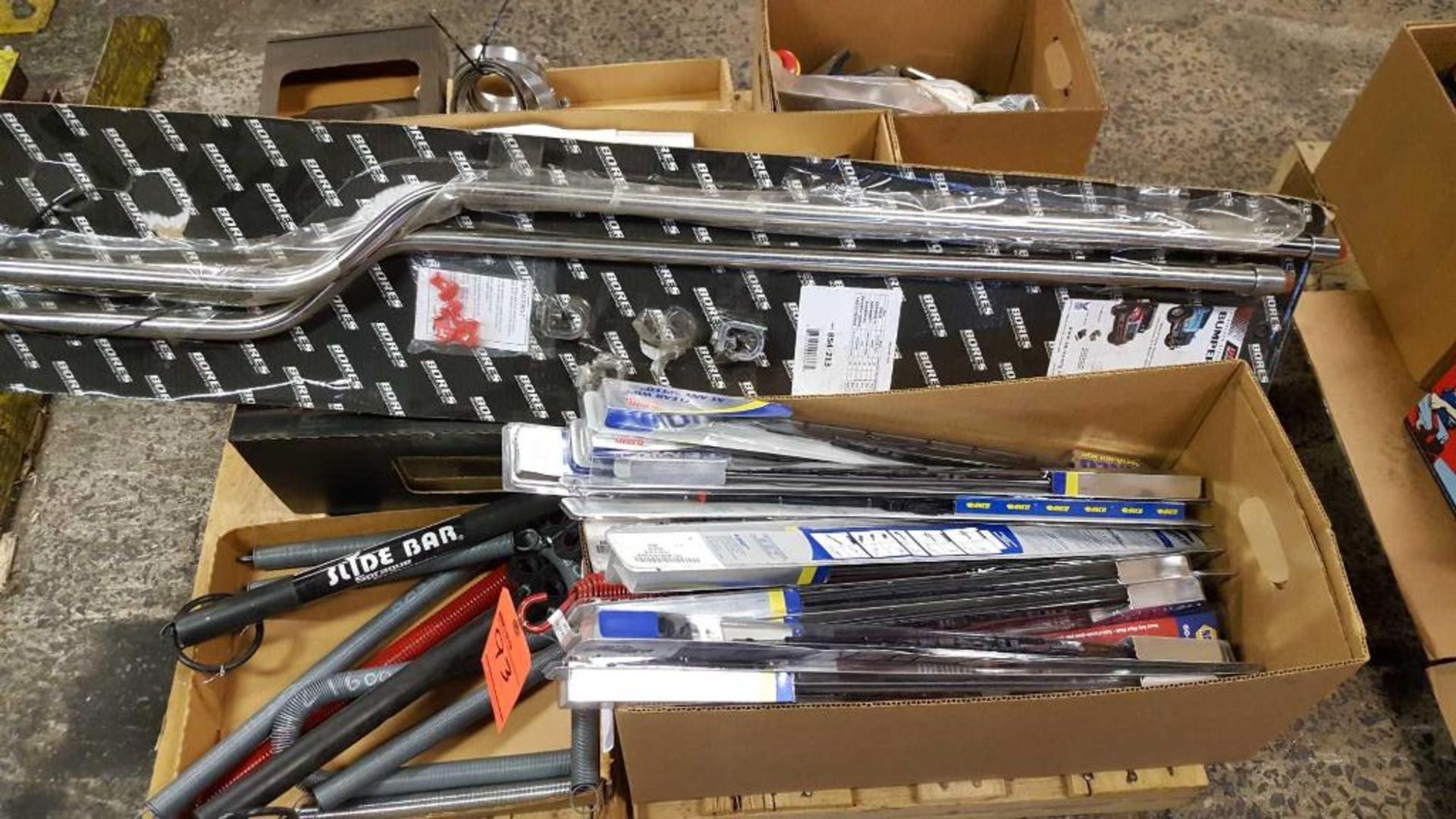 Lot of assorted windshield wipers, springs, clamps, v belts, etc. - Image 3 of 3