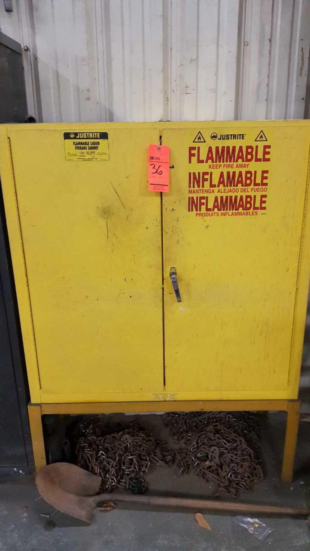 Justrite 30 gallon flammables storage cabinet
