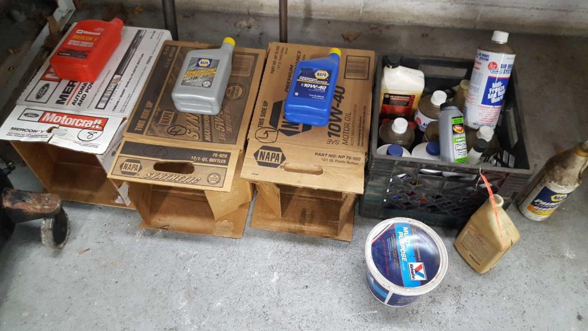 Lot contains (1) portable lube unit, (8)assorted funnels, (1) portable collection tank, (2) pumps, ( - Image 4 of 4