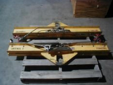 Lot of (2) Caldwell 2 Ton Spreaders Model 20-2-4 with (2) Lift Eye Plates