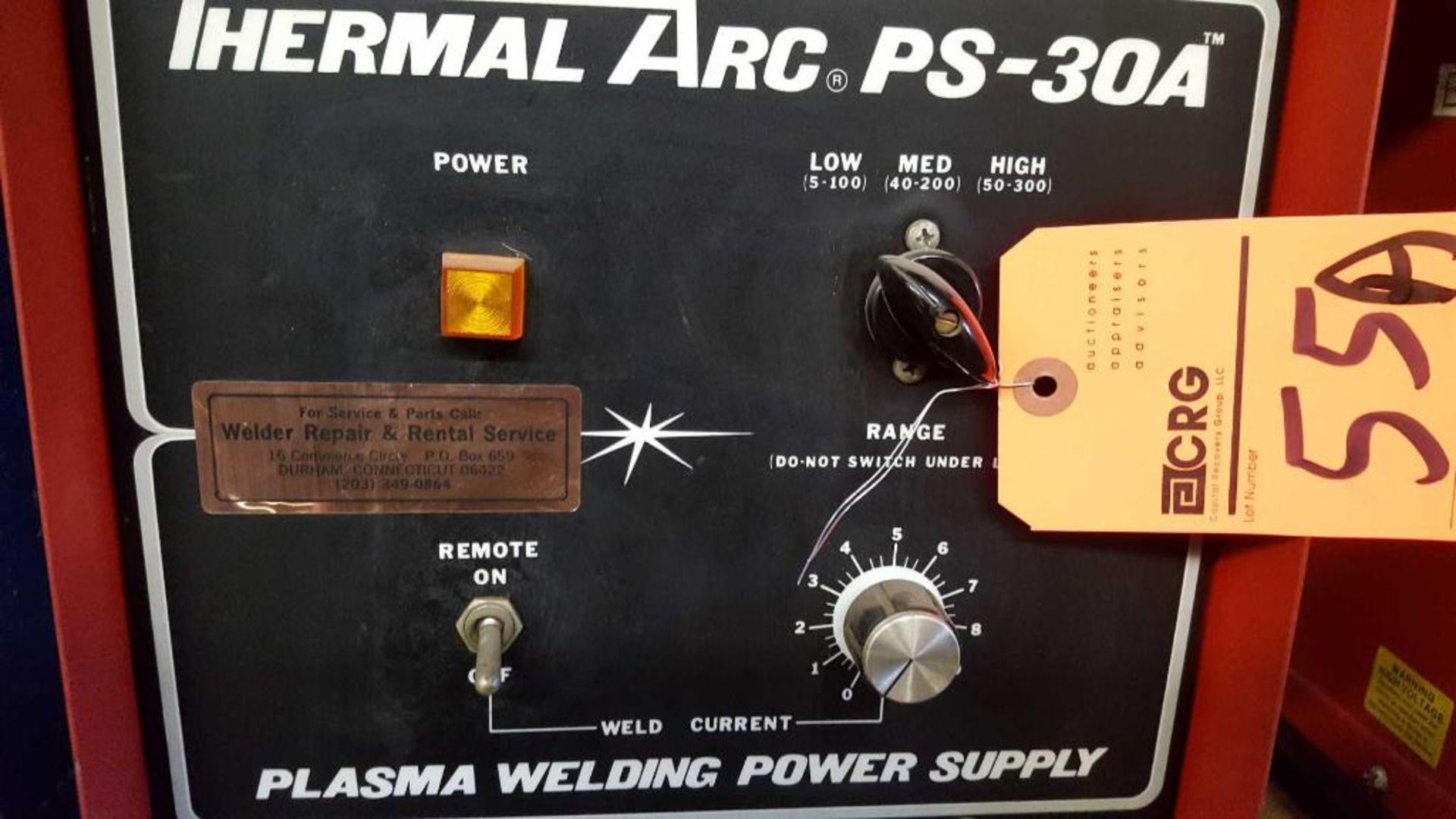 Thermal Dynamics Thermal Arc PS-30A plasma welding power supply - Image 3 of 4